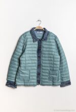 Veste matelassée bicolore esprit denim – Élégance casual & confort absolu – Image 4