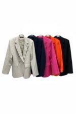 Blazer Structuré À Épaulettes Sans Ressort – EMA BLUES – Image 2