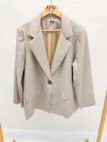 Veste blazer grande taille rose – Élégance structurée & féminité moderne – Image 7