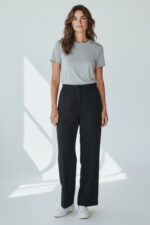 Pantalon Fluide Sans Ressort Coupe Droite – EMA BLUES – Image 3