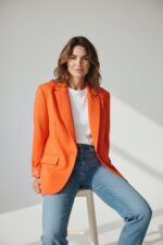 Blazer Structuré À Épaulettes Sans Ressort – EMA BLUES – Image 7