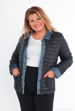 Veste matelassée bicolore esprit denim – Élégance casual & confort absolu – Image 6