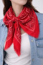Écharpe Motif Cachemire Bandana – Esprit Bohème Et Intemporel