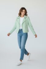 Veste Suédine Courte Esprit Biker – Image 8