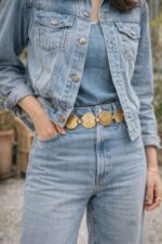 Ceinture Bijoux À Médaillons Martelés Esprit Soleil