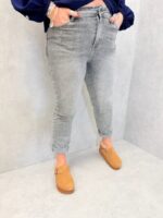 Jean slim gris délavé stretch – Grande Taille – Coupe flatteuse et confort essentiel