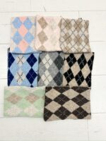 Triangle Argyle en Maille Douce Viscose & Laine – Image 2