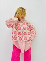 Pull Crochet Bohème à Motifs Floraux – Image 8