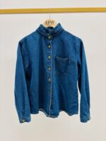 Chemise Denim au Col Victorien Structuré – Image 2