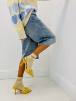 Chaussettes Lurex à Message Brodé Cœur – Image 4