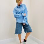 Chemise Rayée À Nœuds Aux Poignets En Coton