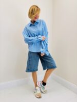 Chemise Rayée À Nœuds Aux Poignets En Coton