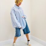 Chemise Rayée À Détails Brodés En Fibre De Bambou