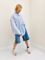 Chemise Rayée À Détails Brodés En Fibre De Bambou