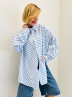 Chemise Rayée À Détails Brodés En Fibre De Bambou – Image 5