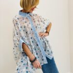 Chemise Transparente Fleurie En Matières Naturelles