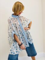 Chemise Transparente Fleurie En Matières Naturelles