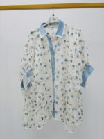 Chemise Transparente Fleurie En Matières Naturelles – Image 2