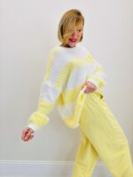 Pull À Grosses Rayures En Maille Douce