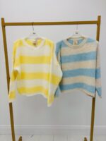 Pull À Grosses Rayures En Maille Douce – Image 2