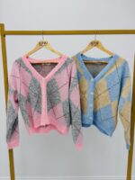 Gilet À Motif Argyle En Maille Douce – Image 3