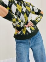 Mitaines Motif Argyle Ornées De Détails Bijoux - Marque Ange – Image 3