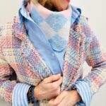 Triangle Argyle en Maille Douce Viscose & Laine