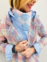 Triangle Argyle en Maille Douce Viscose & Laine