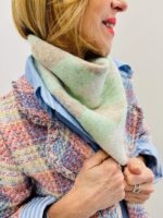 Triangle Argyle en Maille Douce Viscose & Laine – Image 6