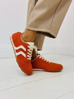 Baskets Plates Rétro à Lignes Contrastées – Image 3