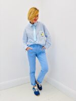 Chemise Rayée en Coton avec Broderie – esprit frais et détail signature – Image 4