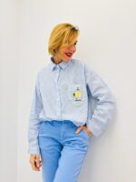 Chemise Rayée en Coton avec Broderie – esprit frais et détail signature