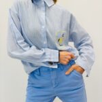 Chemise Rayée en Coton avec Broderie – esprit frais et détail signature