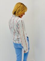 Chemise Rayée en Coton à Motif Fleuri – élégance subtile et esprit délicat – Image 3