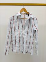 Chemise Rayée en Coton à Motif Fleuri – élégance subtile et esprit délicat – Image 4