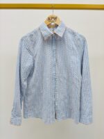 Chemise Rayée en Coton à fin Motif Brodé – élégance douce et esprit casual chic – Image 4