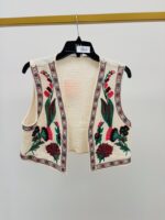 Gilet Brodé en Coton Marque Vogue – esprit bohème chic et caractère artisanal – Image 4