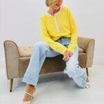 Pull Manches Longues col Tunisien – douceur casual et détail féminin