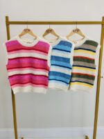 Pull Sans Manches Rayé – esprit vintage et modernité douce – Image 3