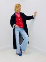 Manteau Mi-Long à Intérieur Vichy – élégance intemporelle et détail chic – Image 4