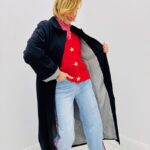 Manteau Mi-Long à Intérieur Vichy – élégance intemporelle et détail chic