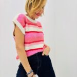 Pull Sans Manches Rayé – esprit vintage et modernité douce