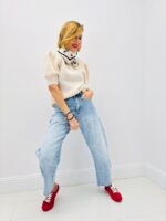 Gilet Manches Courtes en Maille – douceur colorée et esprit rétro chic – Image 7