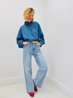 Jean Coupe Wide Leg ceinturé – allure bohème et détail signature – Image 5