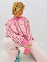 Pull Col Rond Rayé esprit casual chic – Image 4