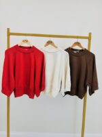 Pull en Coton Naturel à Manches Courtes Élégantes – Image 3