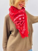 Écharpe Cachemire Bandana en Viscose Douce