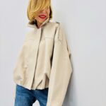 Veste Oversize Structurée À Col Chemise