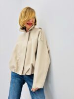 Veste Oversize Structurée À Col Chemise