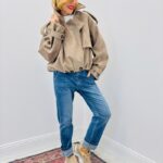 Veste Courte En Suédine À Coupe Oversize